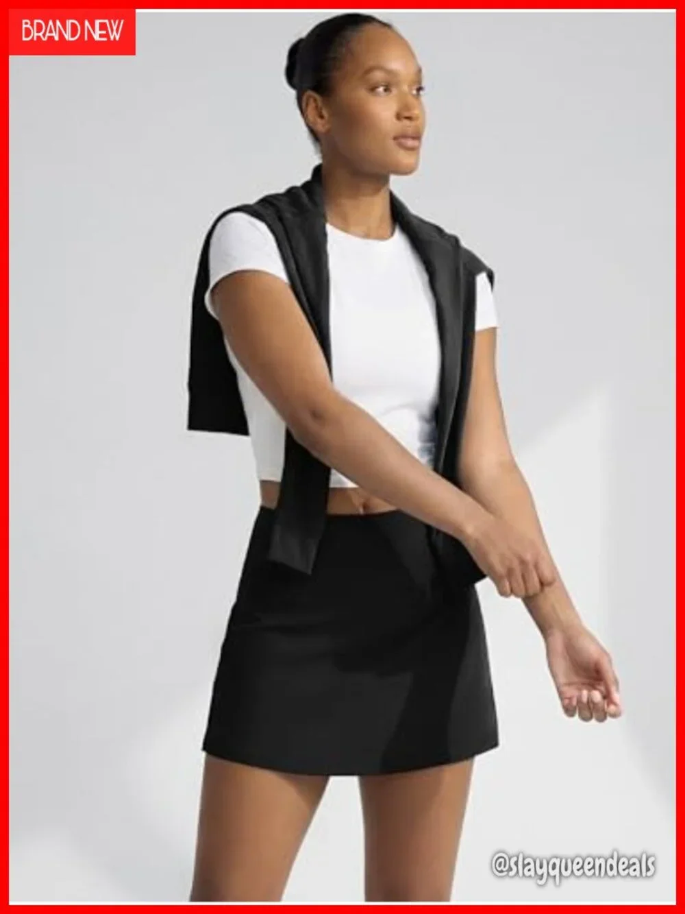 High-Waisted Athletic Skort with Built-in Shorts & Pockets for Tennis Golf